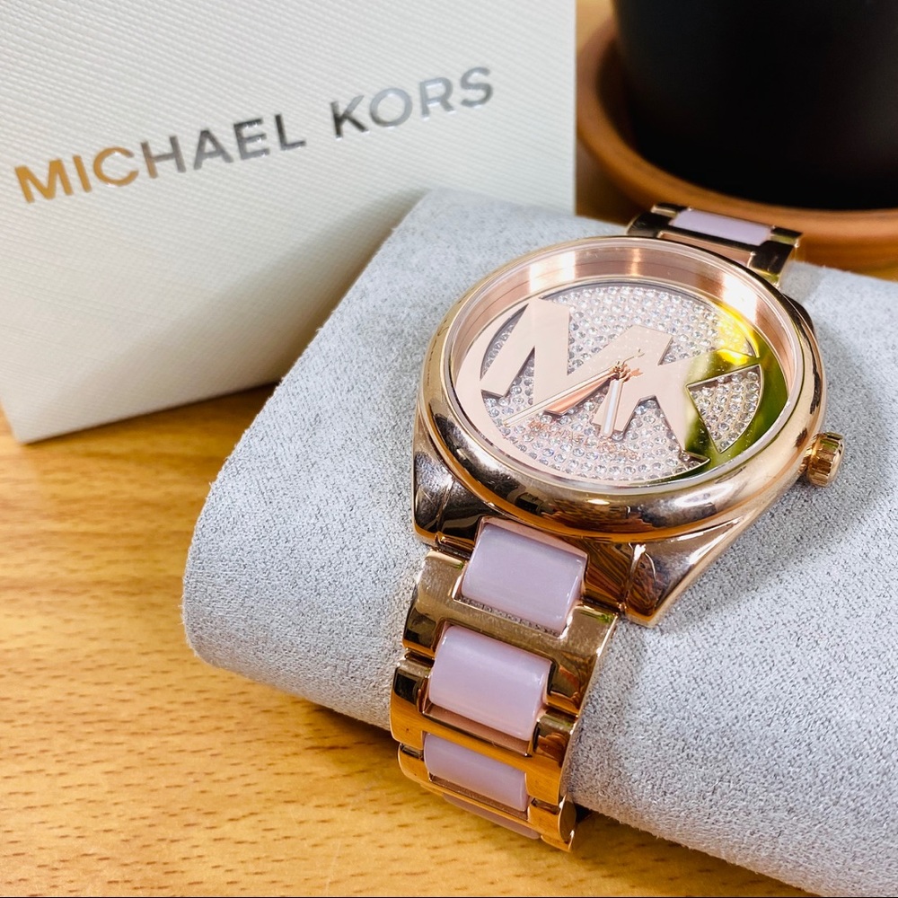 Authentic Mk Watch Pink Rose gold